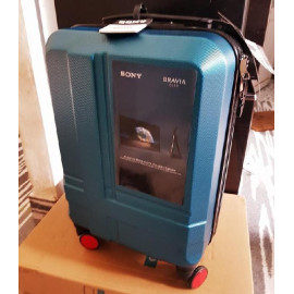 Vali kéo có khóa số SkyLink Sony Bravia 20inch - Xanh (Tặng thẻ hành lý)