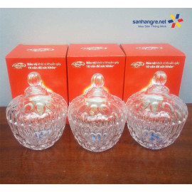 Bộ 3 hũ thủy tinh đựng kẹo, hạt dưa, mứt Tết Lifebuoy