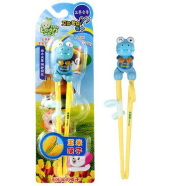 Đũa tập ăn cho bé Litte Bean hoạt hình 3D hàng xuất Hàn