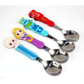 Bộ đũa tập ăn 3D, thìa Inox và hộp đựng cho bé Disney PIXAR - Mc Queen