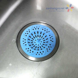 Miếng lọc rác chậu rửa Silicon KM-1321 hàng Nhật - Xanh