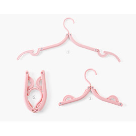 Bộ 5 mắc treo quần áo gấp gọn thông minh KM-60201 hàng Nhật màu xanh