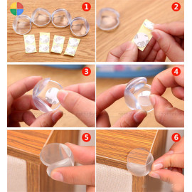 Set 4 miếng bịt góc bàn silicon