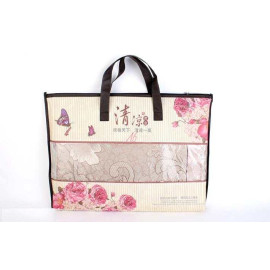 Chiếu lụa điều hòa 2 lớp 1m8x2m cao cấp 3D ( Tặng kèm 2 vỏ gối )