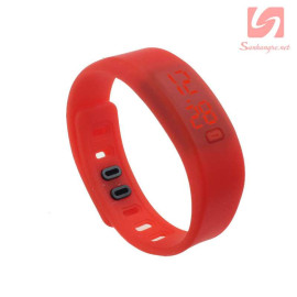 Đồng hồ LED vòng tay silicon thể thao CE101016 - Đỏ