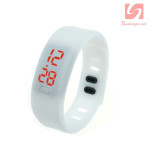 Đồng hồ LED vòng tay silicon thể thao CE101016 - Trắng