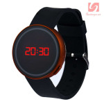 Đồng hồ LED tròn mặt cảm ứng JSS 1797 - Cam