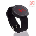 Đồng hồ LED tròn mặt cảm ứng JSS 1797 - Đen