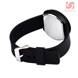 Đồng hồ LED tròn mặt cảm ứng JSS 1797 - Đen