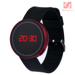 Đồng hồ LED tròn mặt cảm ứng JSS 1797 - Đỏ