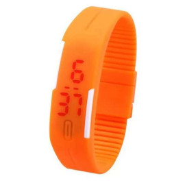 Đồng hồ LED silicon kiêm vòng tay thời trang