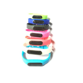 Đồng hồ LED mặt kính mini dây Silicon kiêm vòng tay thời trang - Trắng