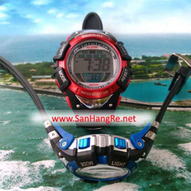 Đồng hồ điện tử đeo tay thể thao Popart 385 - Đỏ