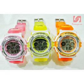 Đồng hồ điện tử đeo tay thể thao Popart 310 - Hồng đậm