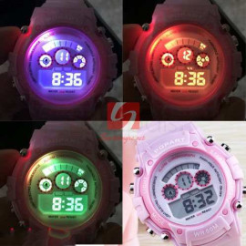 Đồng hồ điện tử đeo tay thể thao Popart 385 - Trắng