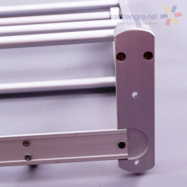 Giàn treo khăn 2 tầng 5 móc nhà tắm HQ