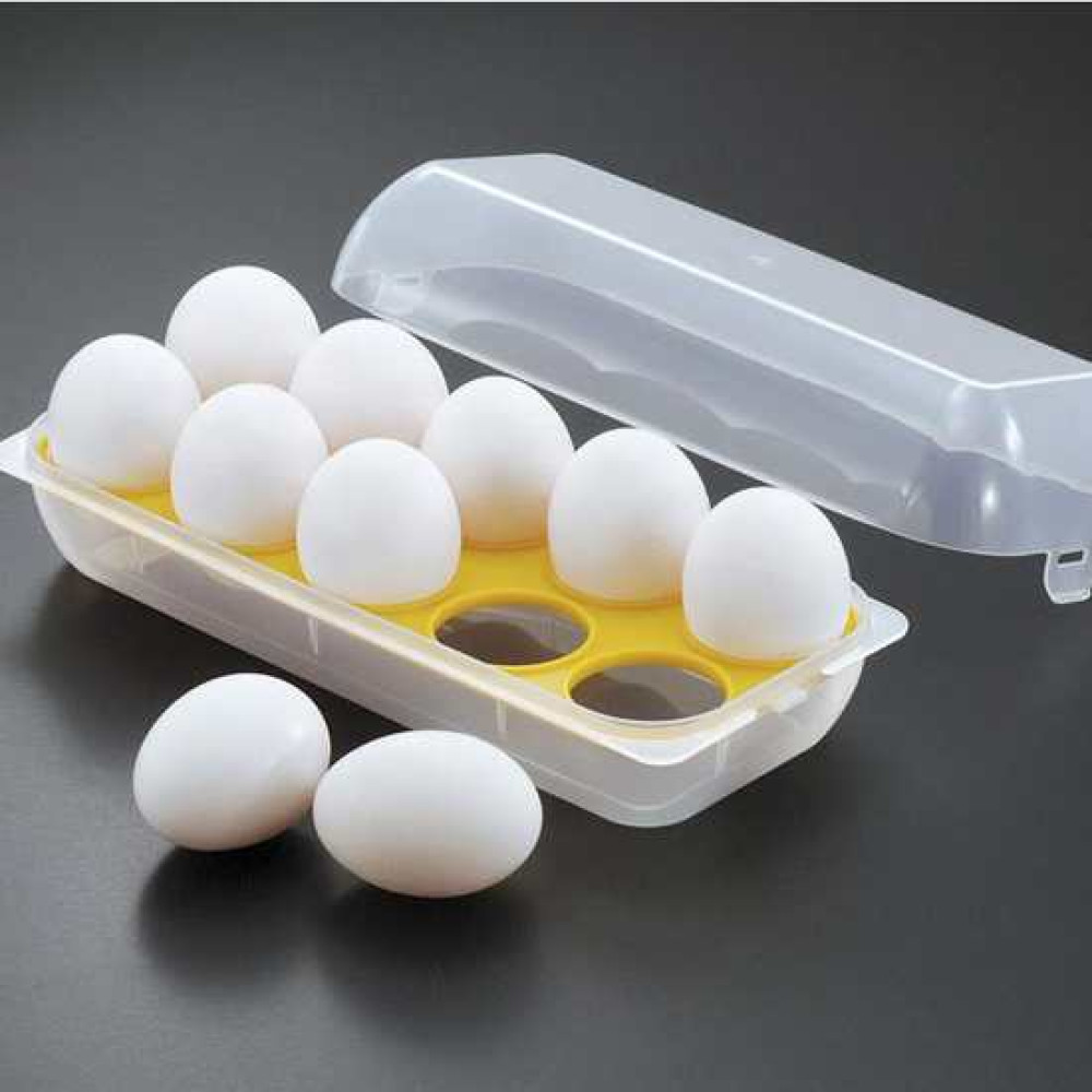 Hộp bảo quản trứng 10 ngăn có nắp D-5047 hàng Nhật