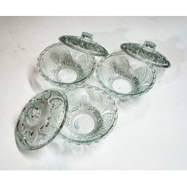 Bộ 3 hũ thủy tinh đựng mứt, kẹo, hạt dưa Indonesia