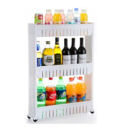 Kệ đựng đồ đa năng 3 tầng có bánh xe