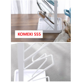 Giá để vung nồi 3 tầng 2 trong 1 Komeki 555 hàng Nhật