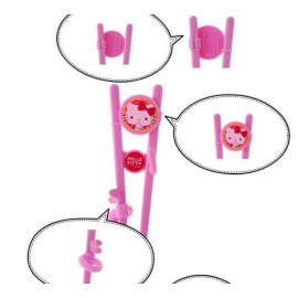 Đũa tập ăn cho bé Hello Kitty Junior RJ-0382 hàng Hàn Quốc