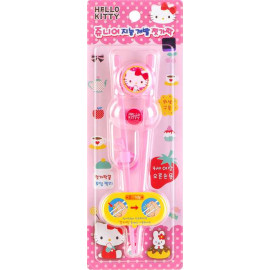 Đũa tập ăn cho bé Hello Kitty Junior RJ-0382 hàng Hàn Quốc