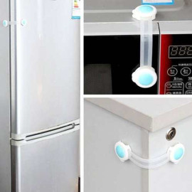 Combo 2 dụng cụ khóa, giữ cửa an toàn Mobon hàng xuất Nhật - Trắng