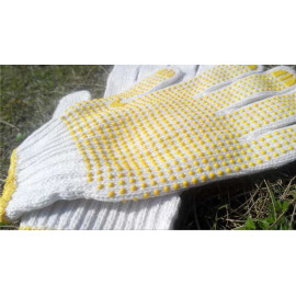 Găng tay len phủ hạt nhựa lòng bàn tay KM-224 hàng Nhật