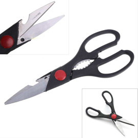 Kéo cắt thực phẩm đa năng Kitchen Scissors KS812 hàng xuất Nhật (Đen)