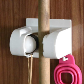 Giá dính tường kẹt chổi, treo đồ đa năng KM-1231 hàng Nhật