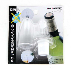 Bộ dụng cụ rót và nắp đậy chai rượu vang KM-1067 hàng Nhật