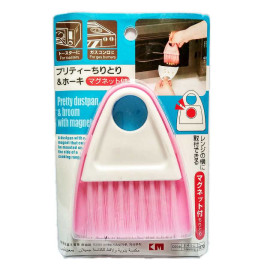 Bộ chổi xẻng quét bụi có nam châm mini KM-1170 hàng Nhật - Hồng