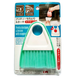 Bộ chổi xẻng quét bụi có nam châm mini KM-1170 hàng Nhật - Xanh lơ