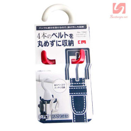 Móc treo 4 thắt lưng xoay 360 độ KM 1362 hàng Nhật - Đỏ