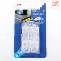 Bộ 4 miếng nhựa trong suốt bịt góc bàn KM 323 hàng Nhật