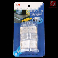 Bộ 4 miếng nhựa trong suốt bịt góc bàn KM 323 hàng Nhật