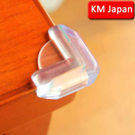 Bộ 4 miếng nhựa dẻo bịt góc bàn trong suốt KM 365 hàng Nhật