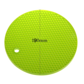 Miếng lót nồi Silicone uốn dẻo đa năng vân tổ ong KM-1296 hàng Nhật - Xanh lá