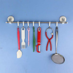 Thanh treo và móc Inox đa năng hít tường KM-1125 hàng Nhật