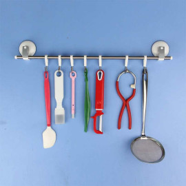 Thanh treo và móc Inox đa năng hít tường KM-1125 hàng Nhật