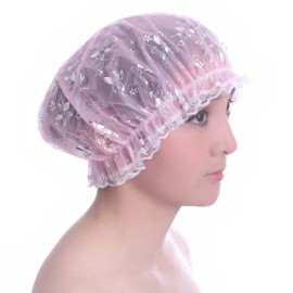 Mũ chùm đầu khi tắm JMJ-LD025 hàng xuất Nhật - Hoa bạc