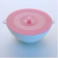 Nắp đậy tô, bát, cốc Silicon có nún 21cm KM-1294 hàng Nhật - Xanh lá