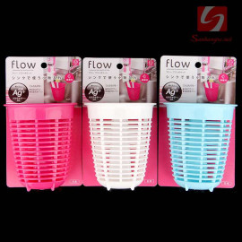 Giỏ đựng đồ hít tường nhỏ xinh Niheshi 6198 hàng Nhật - Trắng