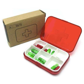 Hộp đựng thuốc 6 ô Pill Box TM07026B hàng Nhật