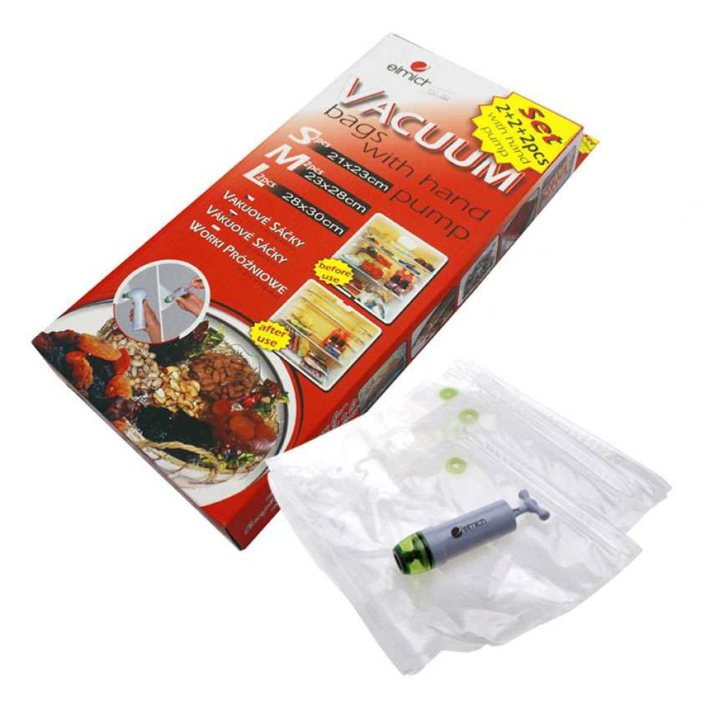 Bộ 6 túi hút chân không đựng thực phẩm Elmich 2343662