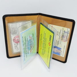 Ví da đựng giấy tờ xe ô tô ABTO màu đen