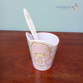 Bộ đồ dùng ăn hình Little Twin Stars cho bé hàng xuất Nhật