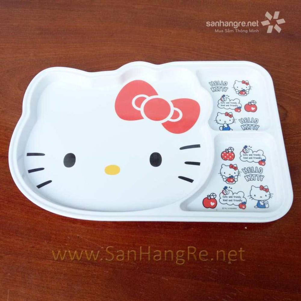 Khay ăn chia 3 ngăn hoạt hình Hello Kitty hàng xuất Nhật - 85,000 ...