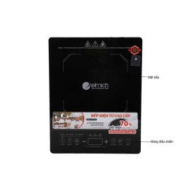 Bếp điện từ cao cấp Elmich ICE-7146 tặng chảo lẩu 3 đáy HE Cook 28cm