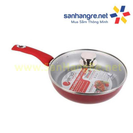 Chảo chống dính đáy từ Elmich 26cm Eiv-41026 vung kính